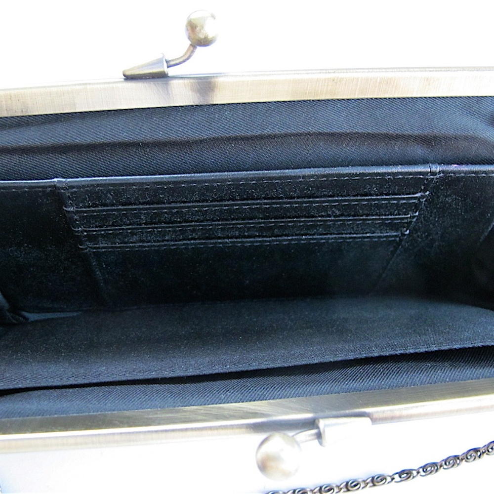 Vintage Soft Leather Black Clutch Purse - Picture 5 of 8